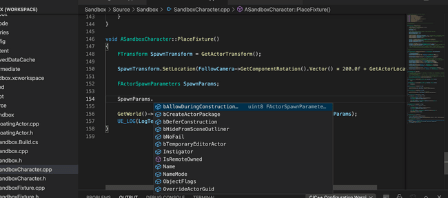 Autocompletion for C++ in an Unreal Project with VSCode